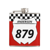 Motocross Custom Dirt Bike Number Plate auf Red