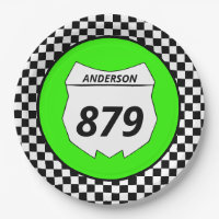 Motocross Custom Dirt Bike Nummernschild auf Green