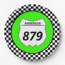 Motocross Custom Dirt Bike Nummernschild auf Green