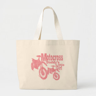 Motocross Daddys Mädchen Jumbo Stoffbeutel