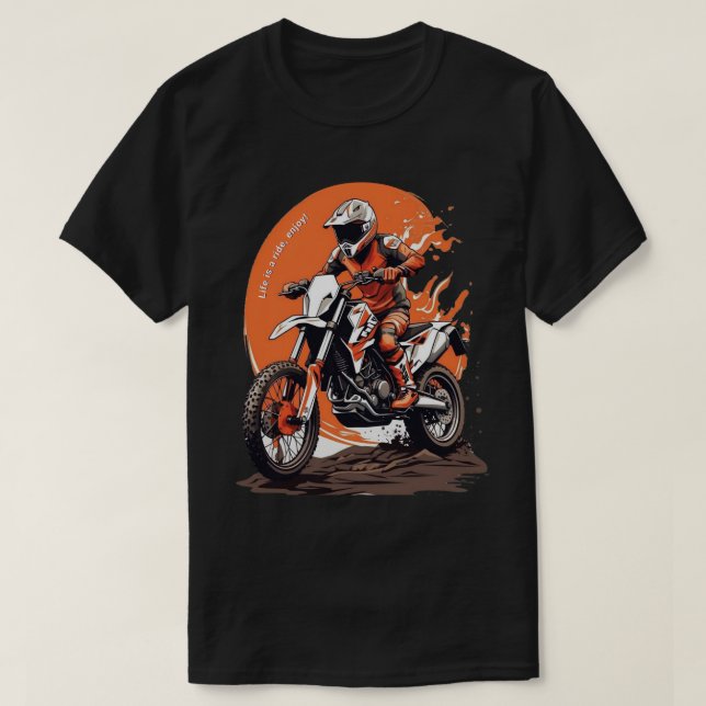 Motocross-Design, Schmutz-Bike-T - Shirt (Design vorne)