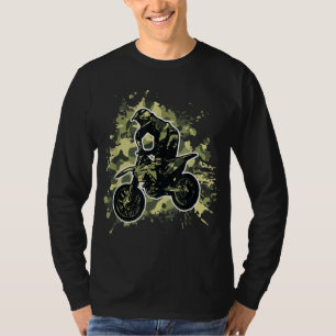 Motocross Dirt Bike Camouflage Camouflage Motorrad T-Shirt