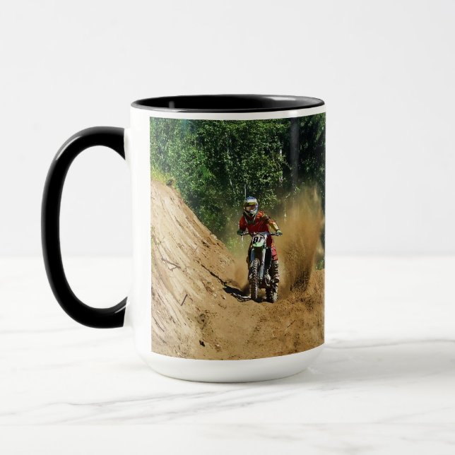 Motocross Dirt-Bike Champion Race Tasse (Links)