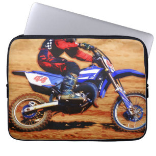 Motocross Dirt-Bike Champion Racer Laptopschutzhülle