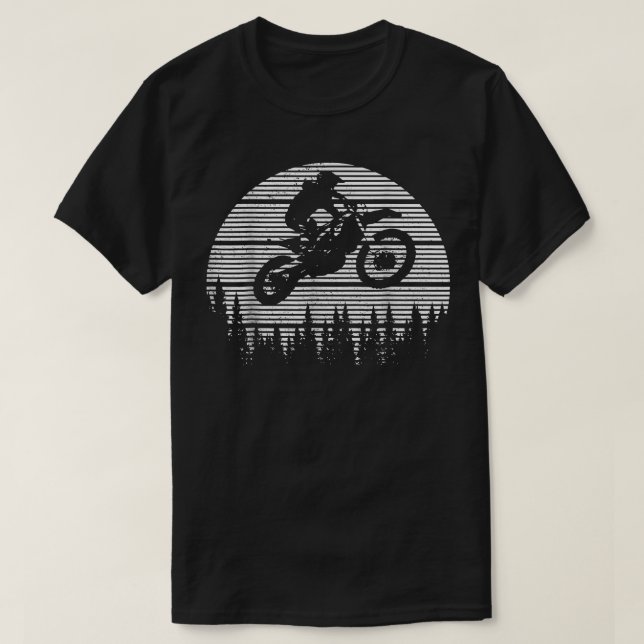 Motocross Dirt Bike Enduro Motorrad Fahrrad Gesche T-Shirt (Design vorne)