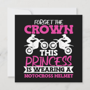 Motocross Dirt Bike Girl Einladung