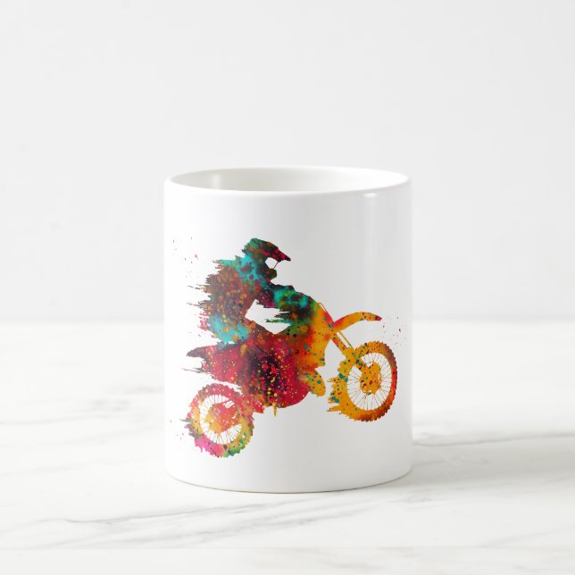 Motocross Dirt Bike Kaffeetasse (Mittel)