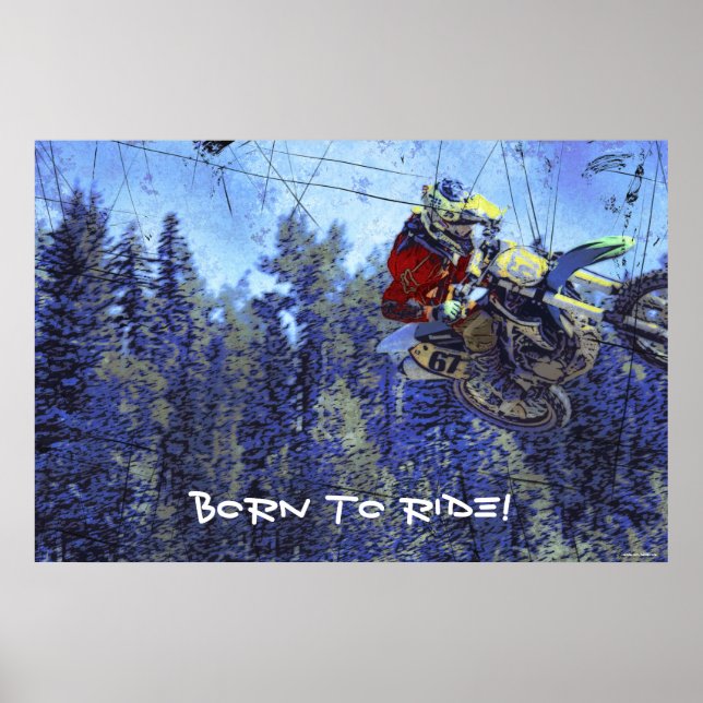 Motocross Dirt-Bike Meisterschaft Poster (Vorne)