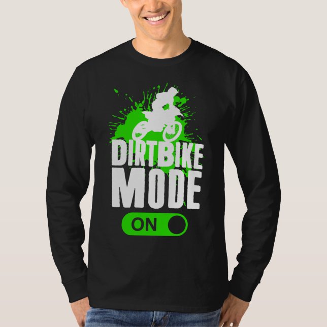 Motocross Dirt Bike-Modus auf Jugendstraining T-Shirt (Vorderseite)