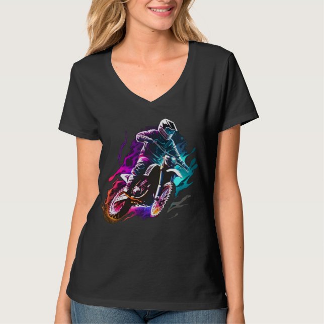 Motocross dirt bike motorcycle 2 T-Shirt (Vorderseite)