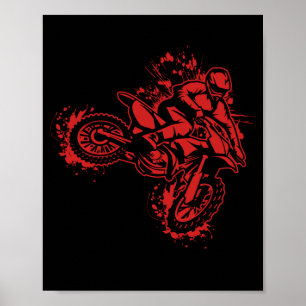 Motocross Dirt Bike Poster