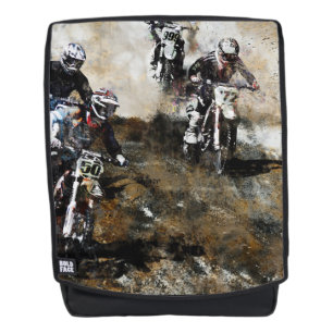 Motocross Dirt-Bike Racers "Dare to Race" Rucksack
