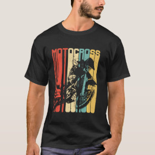 Motocross Dirt Bike Rider Retro Vintages Motorrad T-Shirt