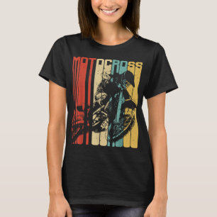 Motocross Dirt Bike Rider Retro Vintages Motorrad T-Shirt