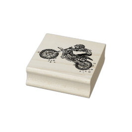 Motocross Dirt Bike Rubber Briefmarke Gummistempel