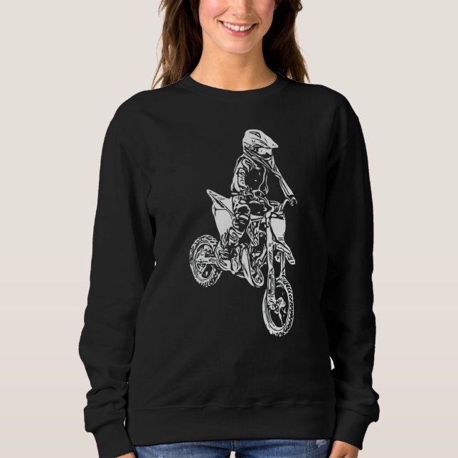 Motocross Dirt Bike Sweatshirt (Vorderseite)
