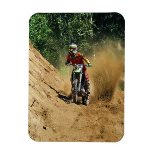 Motocross Dirt-Racer Sportart Magnet