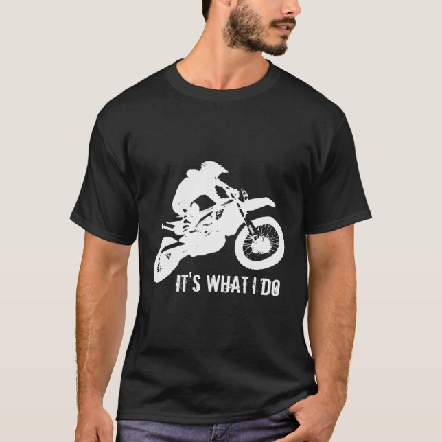 Motocross Dirtbike Hoodie T-Shirt (Vorderseite)