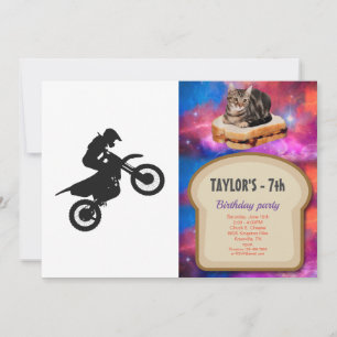 Motocross driver - Choose background color Einladung