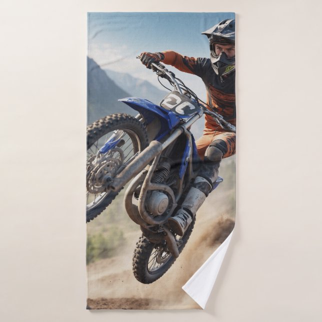 Motocross Energie!! Badhandtuch Set (Badehandtuch)