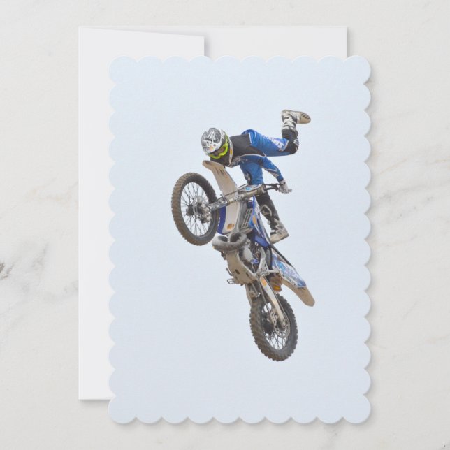 Motocross-Extrem-Tricks Einladung (Vorderseite)