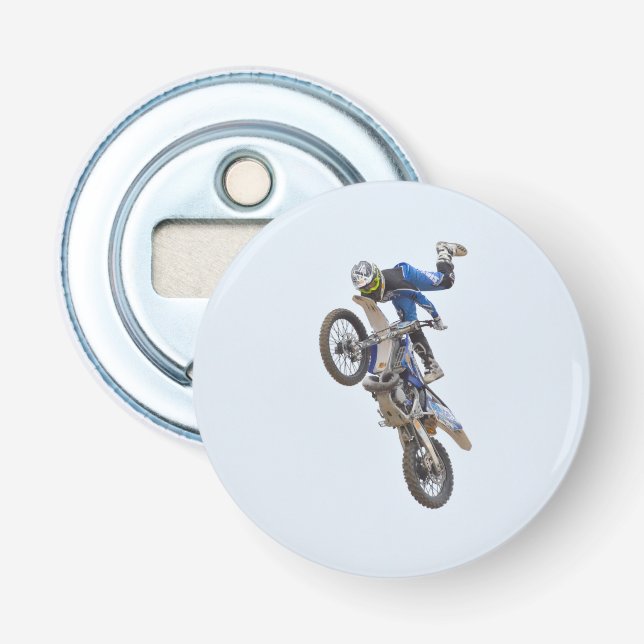 Motocross-Extrem-Tricks Flaschenöffner (Vorderseite)
