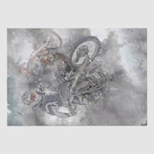 Motocross Extreme Sport Seidenpapier