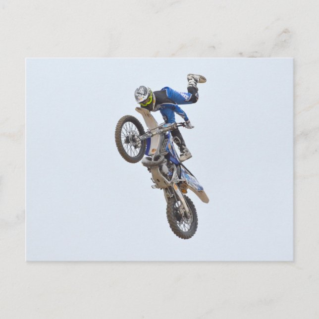 Motocross Extreme Tricks Postkarte (Vorderseite)