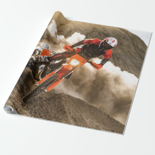 Motocross-Fahrer Geschenkpapier