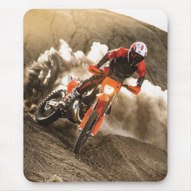 Motocross-Fahrer Mousepad (Vorne)