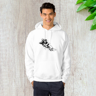 Motocross-Fahrer Nummer 8 Retro-Dirtbike Hoodie
