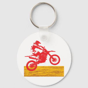 Motocross-Fahrer Schlüsselanhänger
