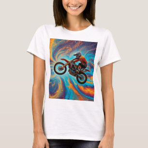 Motocross-Fahrer und Traumlandschaft T-Shirt
