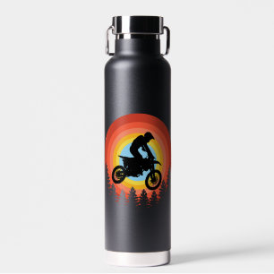 MOTOCROSS-FAHRER VINTAGE SONNENUNTERGANG TRINKFLASCHE