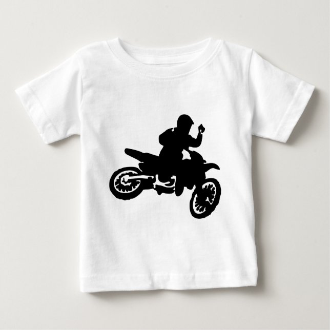 Motocross-Fahrrad-Peitsche Baby T-shirt (Vorderseite)