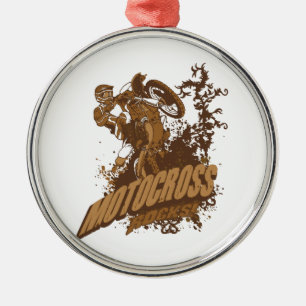 Motocross-Felsen! Ornament Aus Metall