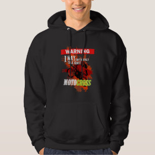 Motocross für Jugendliche Idee Dirtbike Biker Männ Hoodie