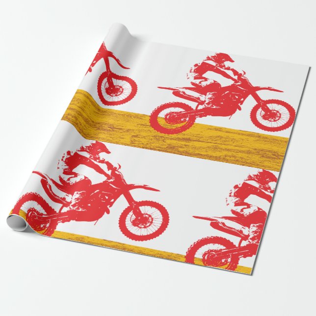 Motocross Geschenkpapier (Ungerollt)