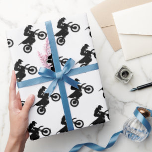 Motocross-Geschenkpapier, Motorrad-Geschenkverpack Geschenkpapier
