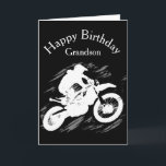 Motocross Grandson Birthday Sport Motorrad Rennen Karte<br><div class="desc">Motocross wettbewerbsfähige Sport Motorrad Racing Geburtstag Grandson</div>