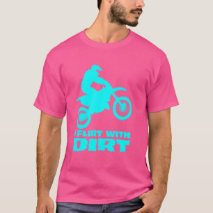 Motocross ich Flirt mit dunklen Männern Frauen Tee