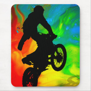 Motocross im Solareinschmelzen Mousepad