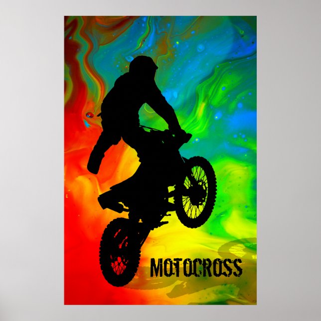 Motocross in Solar meltdown Poster (Vorne)