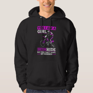 Motocross Ja, ich bin ein Mädchen, ja ich kann fah Hoodie