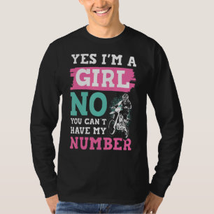 Motocross Ja ich bin ein Mädchen Ja ich kann reite T-Shirt