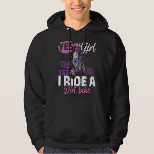Motocross Ja, ich bin ein Mädchen und ja, ich fahr Hoodie