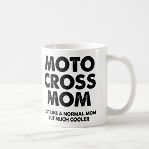 Motocross-Mama Lustiger Dirt-Bike-Becher oder Reis Tasse