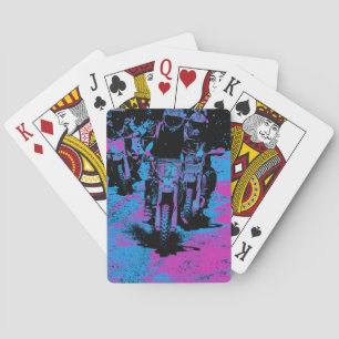 Motocross-Meister "Geboren zu Race" Racer Spielkarten