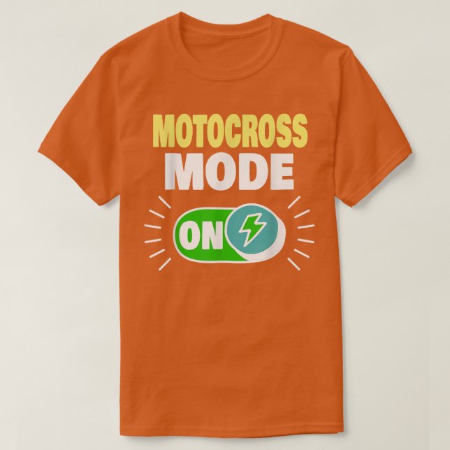 Motocross Mode on Funny Motocross Biker 1081 T-Shirt (Design vorne)