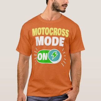 Motocross Mode on Funny Motocross Biker 1081 T-Shirt